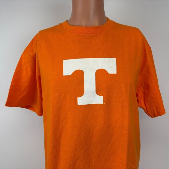 Vintage 90s Champion Tennessee Vols T Shirt Mens Size L Orange College Volunteer - Picture 1 of 5